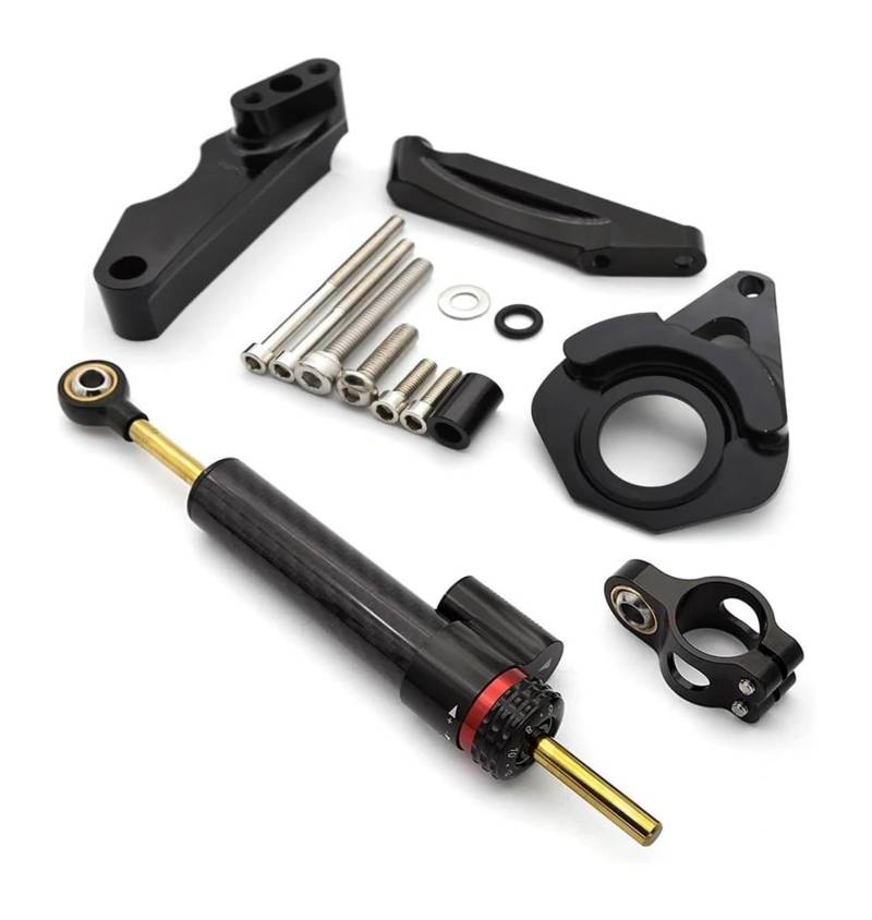 Dämpfer Stabilisator Für Suz&uki GSXR 600 750 GSXR600 GSXR700 2001-2005 Einstellbare Motorrad Stabilisator Lenkung Dämpfer Montage Halterung Unterstützung Kit Lenkungsdämpfer(Set2) von ACEBSBGGAP