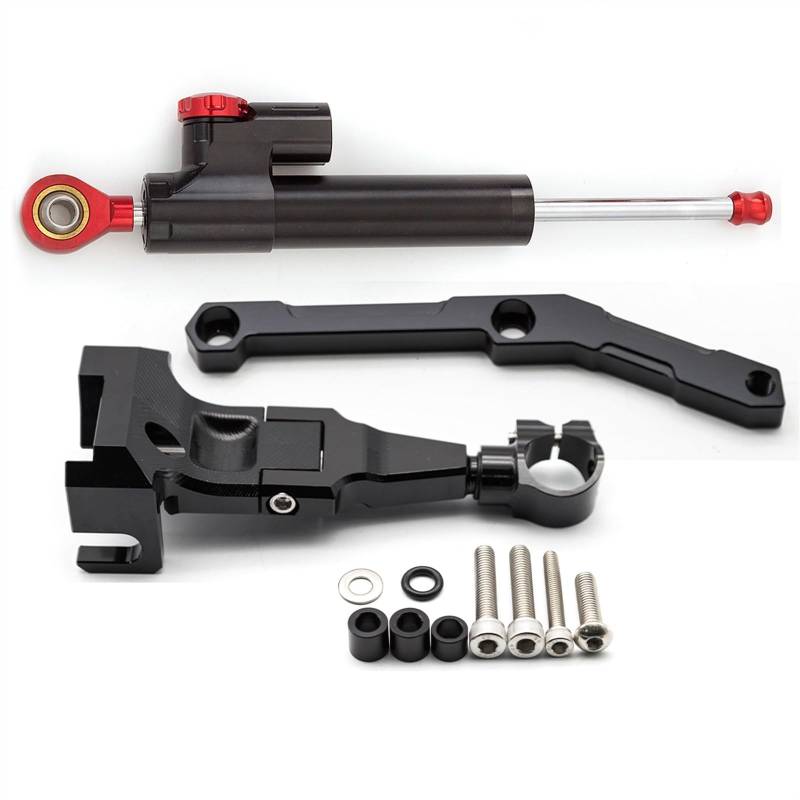 Dämpfer Stabilisator Für Y&AMAHA Für MT-09 Für FZ-09 2013 2014 2015 2016 2017 2018 2019 2020 Stabilisator Lenkungsdämpfer Montagehalterung Stützsatz Lenkungsdämpfer(2) von ACEBSBGGAP
