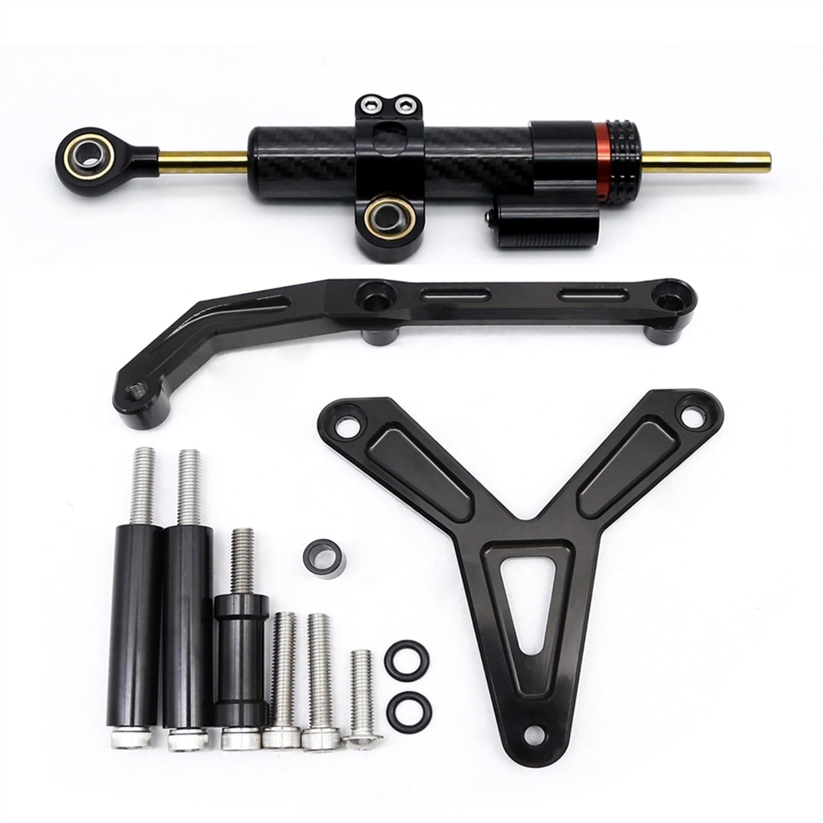 Dämpfer Stabilisator Für Y&AMAHA Für MT-09 Tracer 2021 2022 2023 Motorrad Stabilisator Lenkungsdämpfer Halterung Montagesatz Unterstützungszubehör Lenkungsdämpfer(13) von ACEBSBGGAP