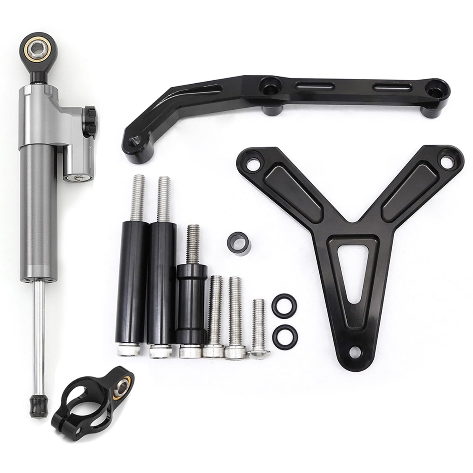 Dämpfer Stabilisator Für Y&AMAHA Für MT-09 Tracer 2021 2022 2023 Motorrad Stabilisator Lenkungsdämpfer Halterung Montagesatz Unterstützungszubehör Lenkungsdämpfer(6) von ACEBSBGGAP