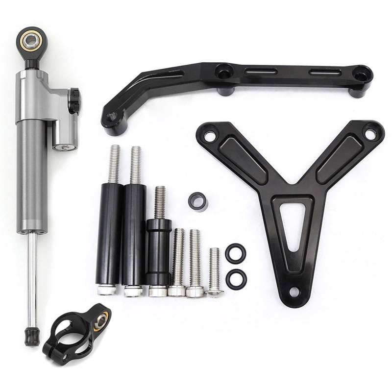 Dämpfer Stabilisator Für Y&AMAHA Für MT-09 Tracer 2021 2022 2023 Motorrad Stabilisator Lenkungsdämpfer Halterung Montagesatz Unterstützungszubehör Lenkungsdämpfer(6) von ACEBSBGGAP