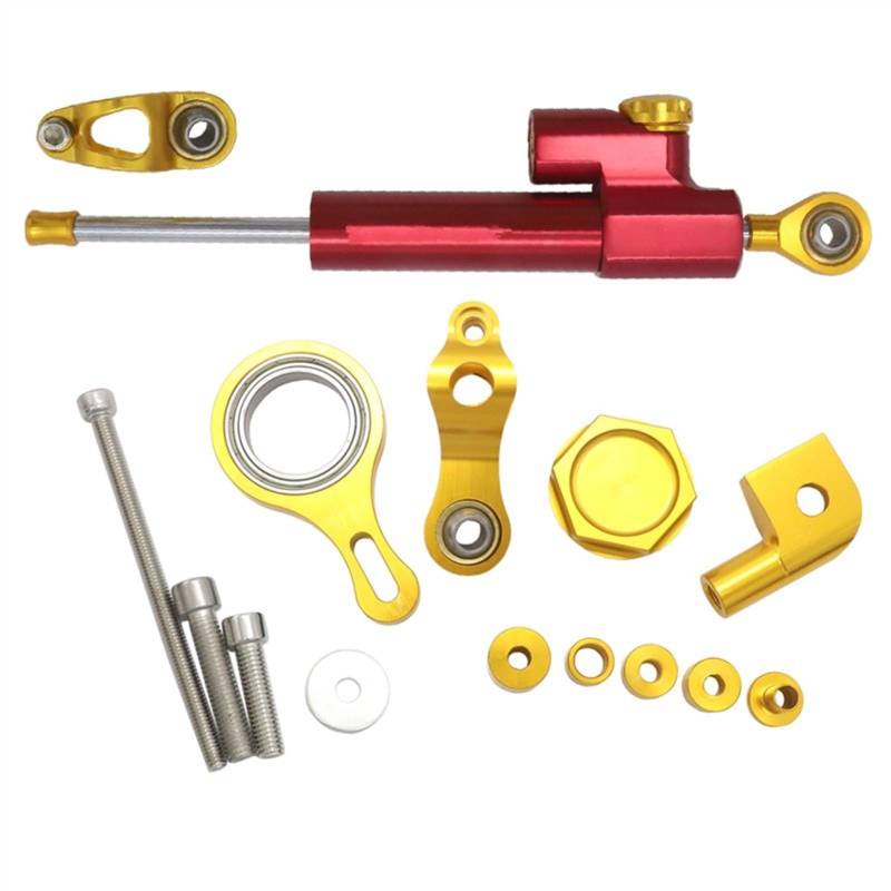 Dämpfer Stabilisator Für Y&AMAHA Für YZF R6 2006-2020 Für YZF R1 2002-2017 Motorrad-Lenkungsstabilisator-Dämpfer-Montagehalterungssatz Lenkungsdämpfer(14) von ACEBSBGGAP