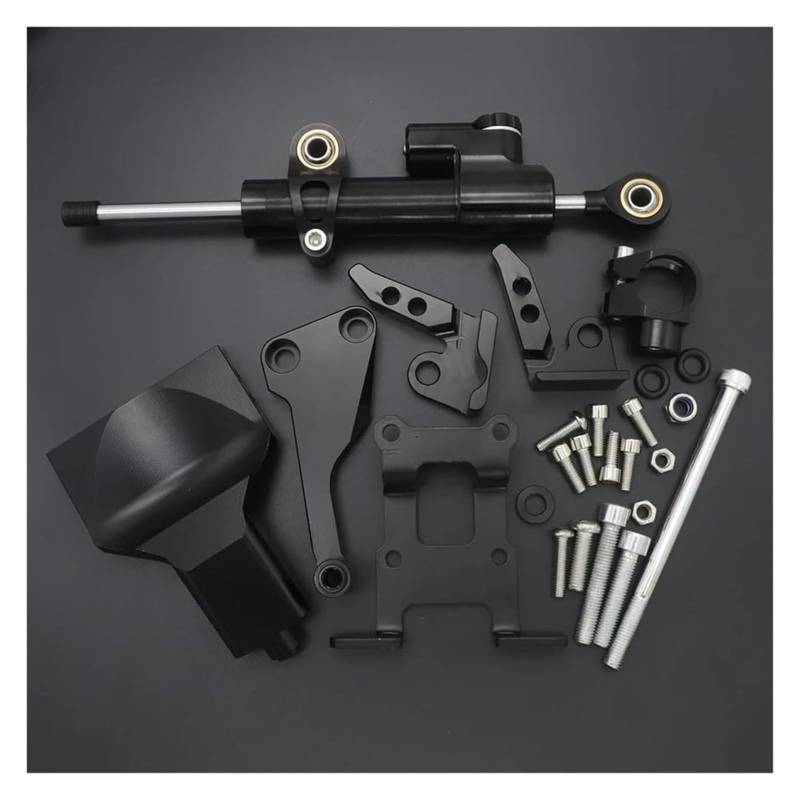 Dämpfer Stabilisator Für Y&amaha Für MT-07 FZ-07 2013-2019 Motorrad-Lenkungsdämpfer-Kit Montagehalterung Stoßdämpfer-Richtungsdämpfungshalterung Lenkungsdämpfer(4) von ACEBSBGGAP