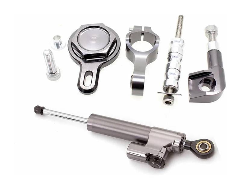 Dämpfer Stabilisator Für YZF R1 YZFR1 1998-2001 Lenkstabilisierungs-Montagehalterungssatz Motorrad-Lenkungsdämpferstabilisator Lenkungsdämpfer(X-4) von ACEBSBGGAP