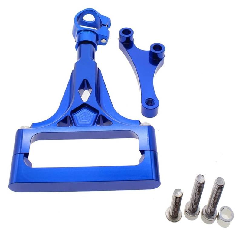 Dämpfer Stabilisator Für Z1000 2003-2009 Für Z750 2003-2013 Motorrad-Lenkungsdämpfer-Stabilisator CNC-Montagehalterungs-Unterstützungskit Lenkungsdämpfer(Blau) von ACEBSBGGAP