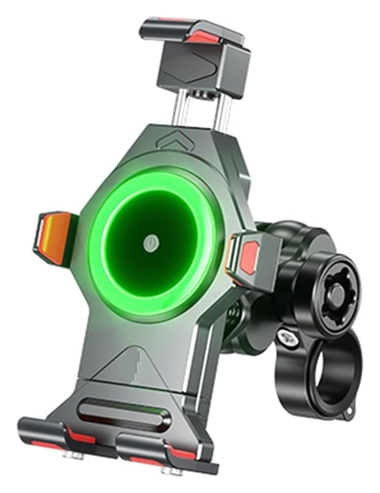 GPS Navigationshalterung Motorrad Für 4,7-7,2 Zoll Handy Stabiler Ladeadapter Ständer Motorrad Roller Anti-Rutsch-Telefonhalterung Motorrad-Handyhalterung(Schwarz) von ACEBSBGGAP