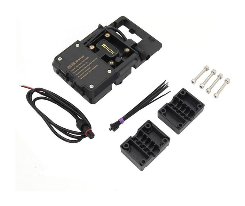 GPS Navigationshalterung Motorrad Für B&MW Für F850GS Universal Stil Handy Halter Motorrad wasserdichte GPS Navigation Halterung Handy Halter(-01-Wired Charging) von ACEBSBGGAP