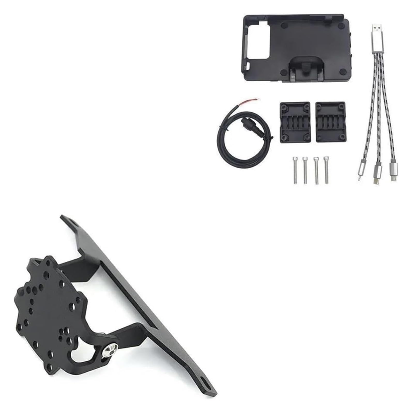 GPS Navigationshalterung Motorrad Für B&MW Für R1150RT Für R850RT Motorrad Windschutzscheibe GPS Telefon USB Drahtlose Lade Halter Navigation Halterung Stehen(USB and Stand) von ACEBSBGGAP