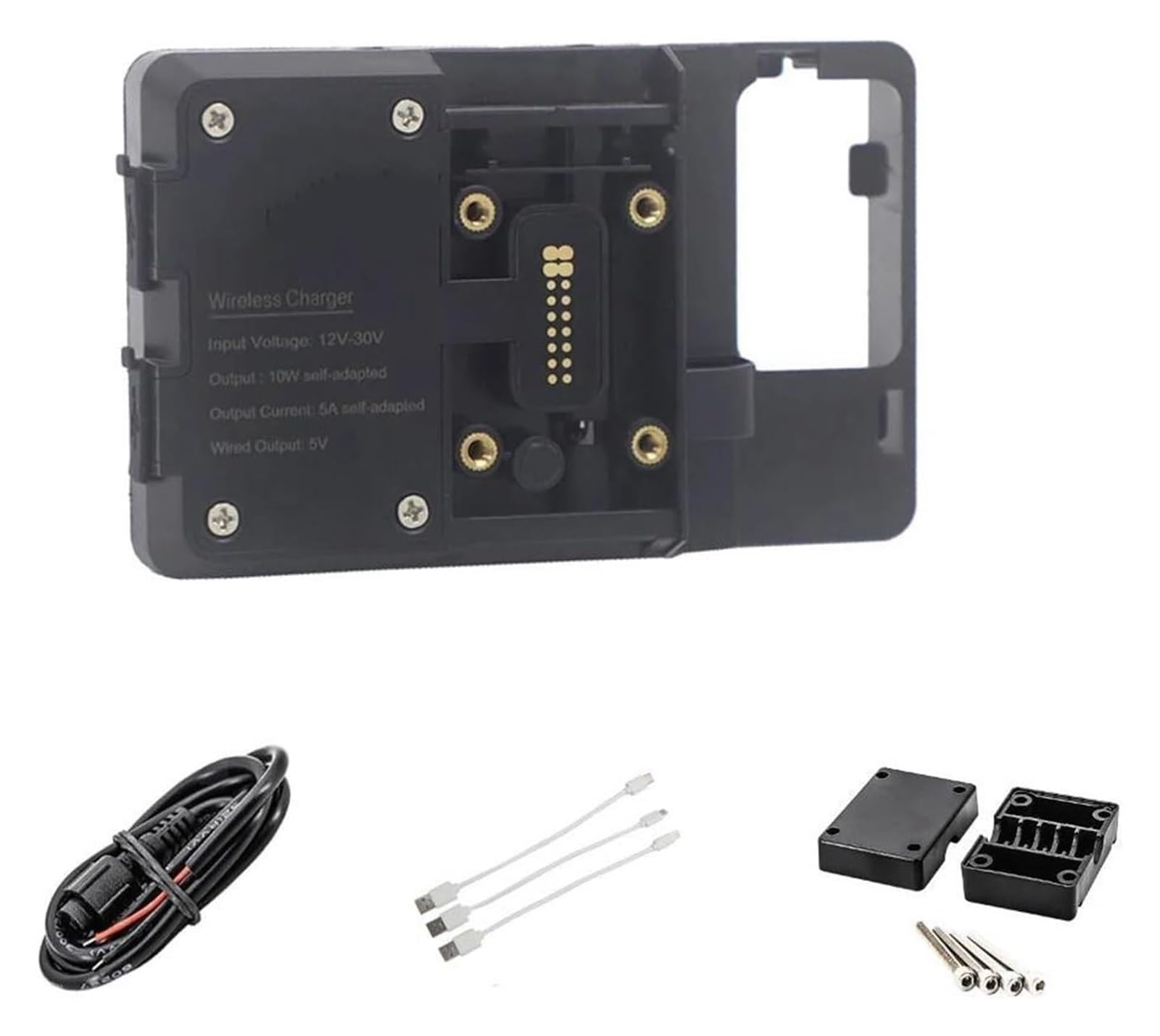 GPS Navigationshalterung Motorrad Für B&MW Für R1150RT Für R850RT Motorrad Windschutzscheibe GPS Telefon USB Drahtlose Lade Halter Navigation Halterung Stehen(Wireless Charging) von ACEBSBGGAP