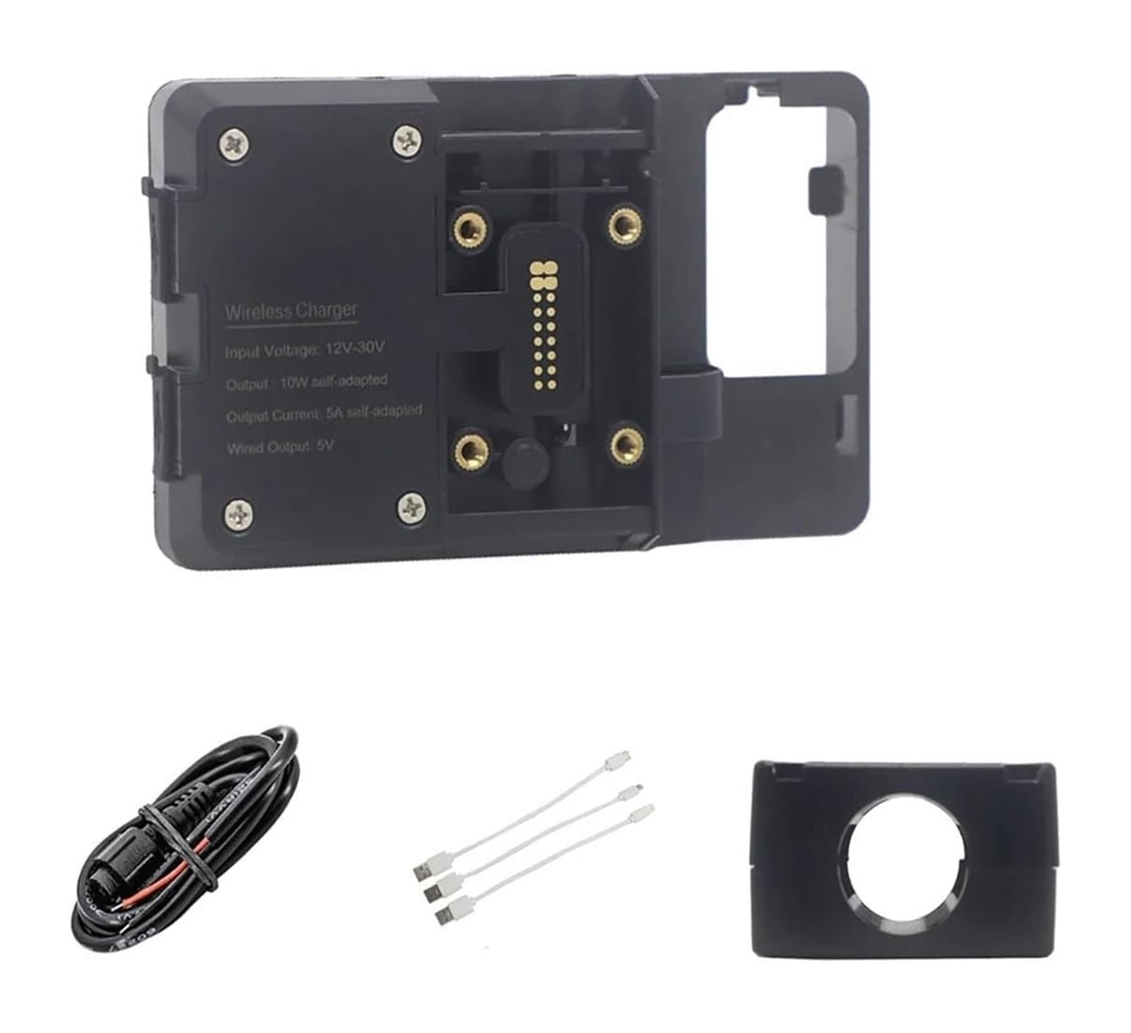 GPS Navigationshalterung Motorrad Für B&MW Für R1200GS LC Für Adventure S1000XR R1200RS R1200R Motorrad Ladegerät Handy Halter Stehen USB Navigation Halterung(-05-Wireless 22mm Clip) von ACEBSBGGAP