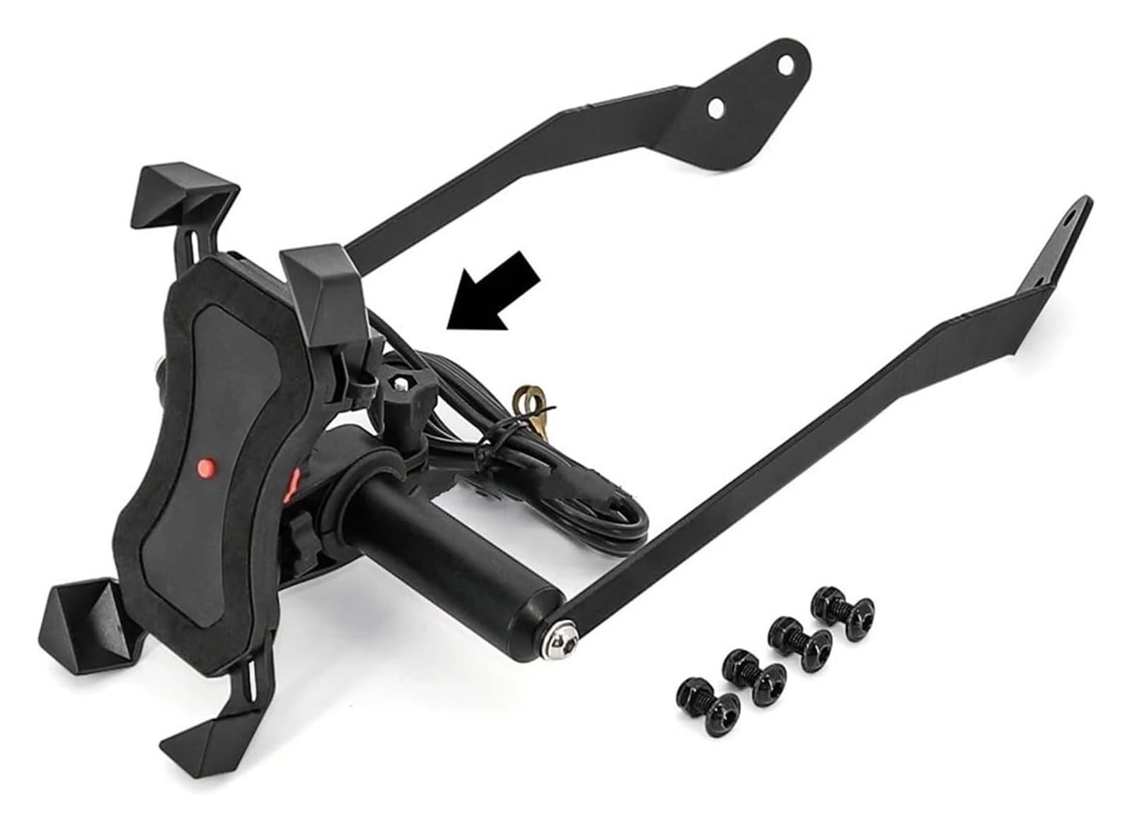 GPS Navigationshalterung Motorrad Für NIKEN 900 2019 Motorrad Windschutzscheibe Ständer Halter Telefon Handy GPS Navigation Platte Halterung GPS Kit(USB Charging B) von ACEBSBGGAP