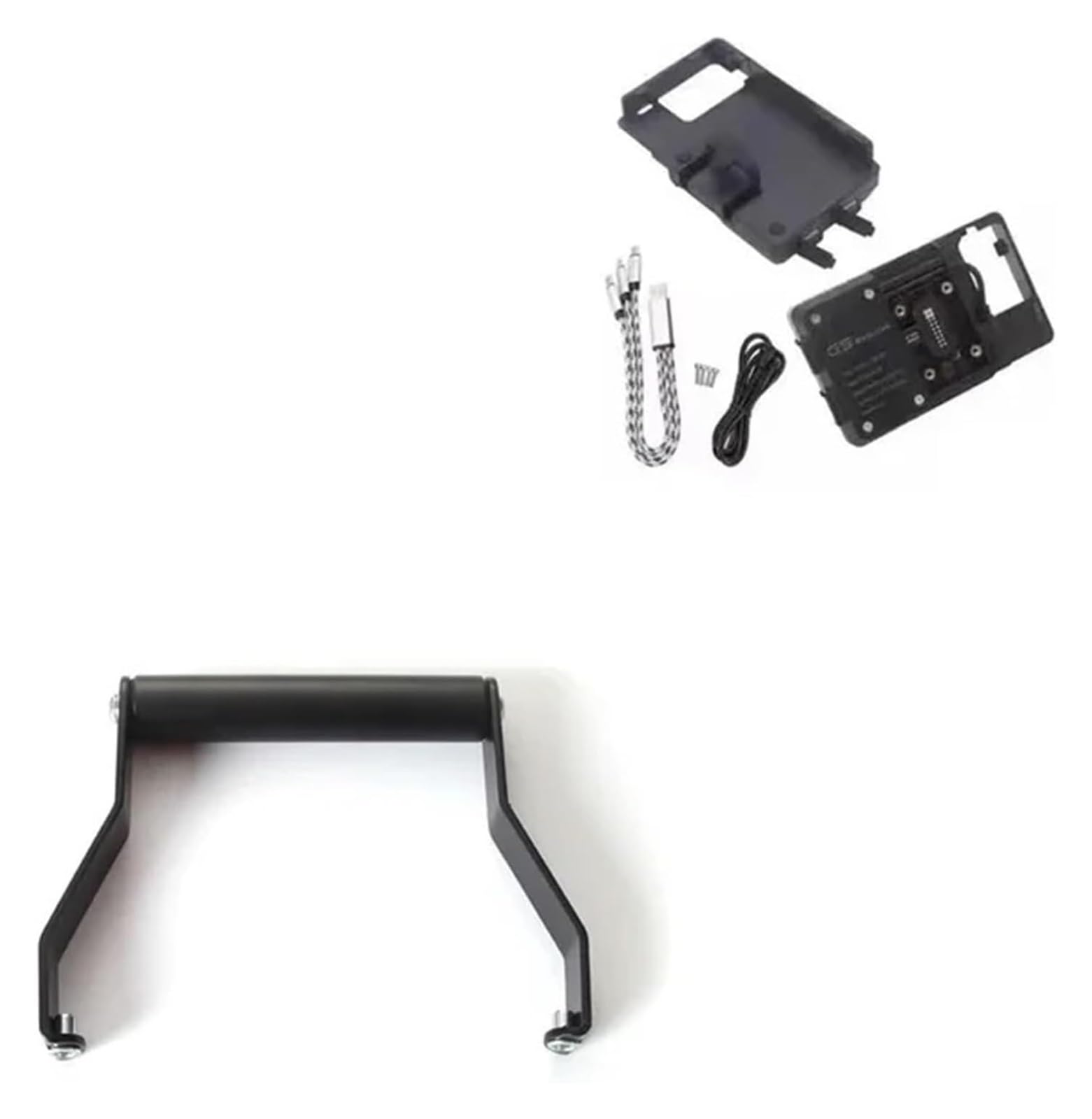 GPS Navigationshalterung Motorrad Für Tiger Sport 660 2022 2023 Motorrad GPS Handy-Navigation Halterung Aluminium 22mm Halterung Zubehör(A Set) von ACEBSBGGAP