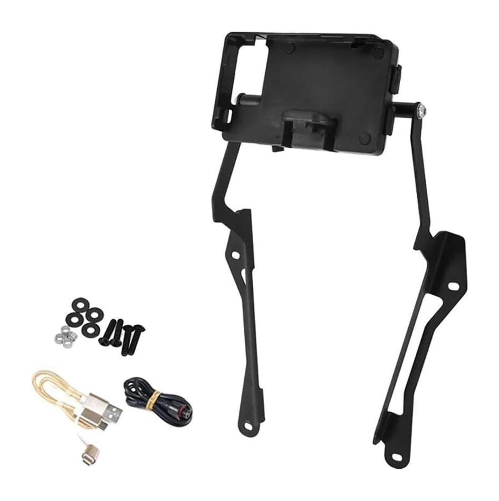 GPS Navigationshalterung Motorrad Für Tiger1200 Für Tiger 1200 GT Für Explorer 2022 Handy USB Lade Halter Aluminium GPS Navigation Halterung Motorrad(AD - Set) von ACEBSBGGAP