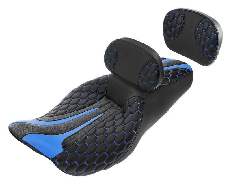 Gepäckträger Für H&Arley Für Touring Für Road Für King Für Street Für Electra Für Custom 2009-2020 Motorrad Two-Up Sitz Rückenlehne Fahrer Passagier(8) von ACEBSBGGAP