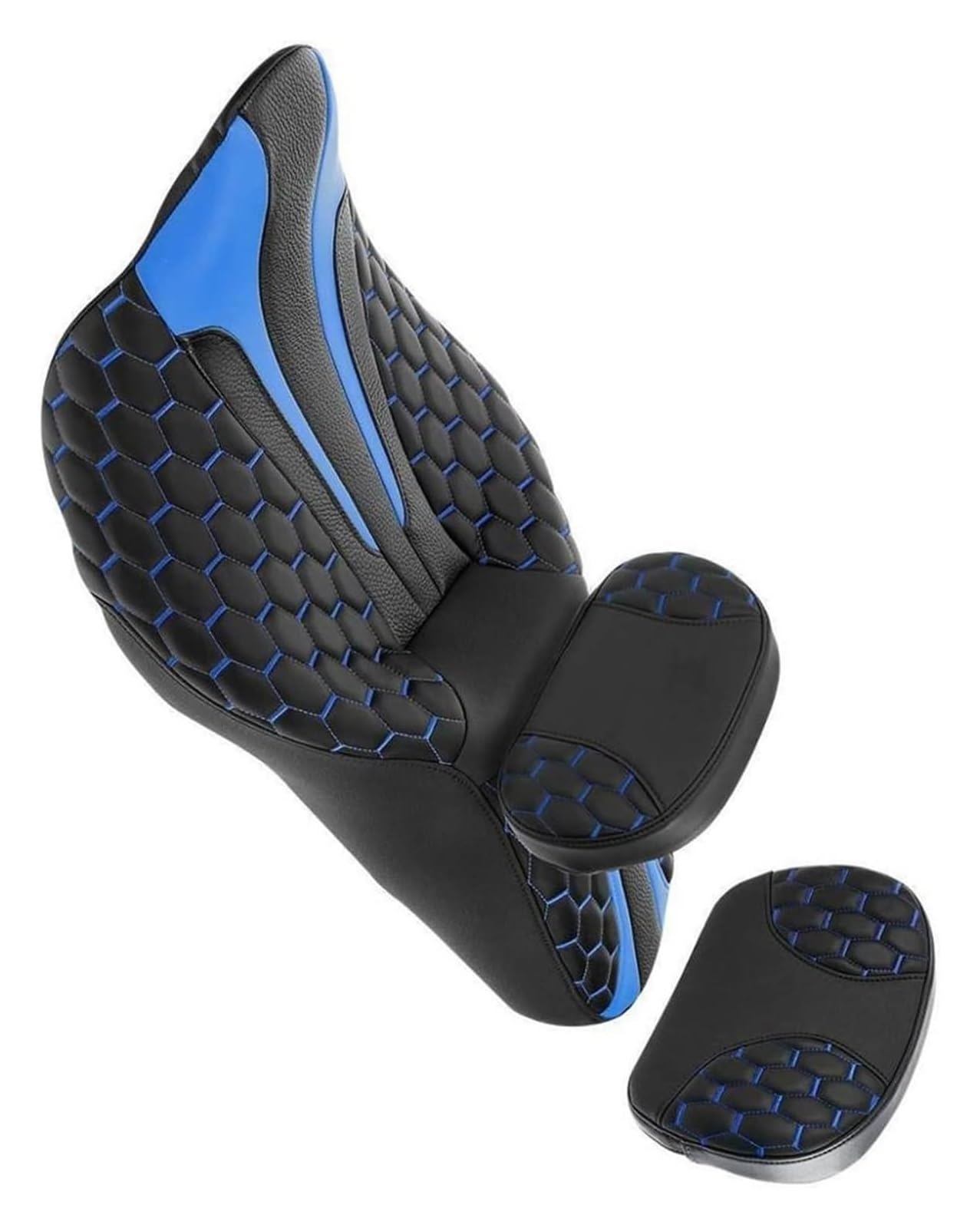 Gepäckträger Für H&Arley Für Touring Für Road Für King Für Street Für Electra Für Tri Für Glide Für CVO Für Custom 2009-2020 Motorrad Two-Up Sitz Rückenlehne(8) von ACEBSBGGAP