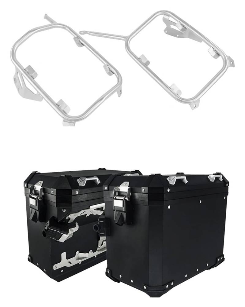 Gepäckträger Für XADV 750 XADV750 2017-2020 Motorradtaschen Topcase Aluminium Satteltaschenträger Gepäckbox Edelstahlhalterung(Panniers Bracket-bk) von ACEBSBGGAP