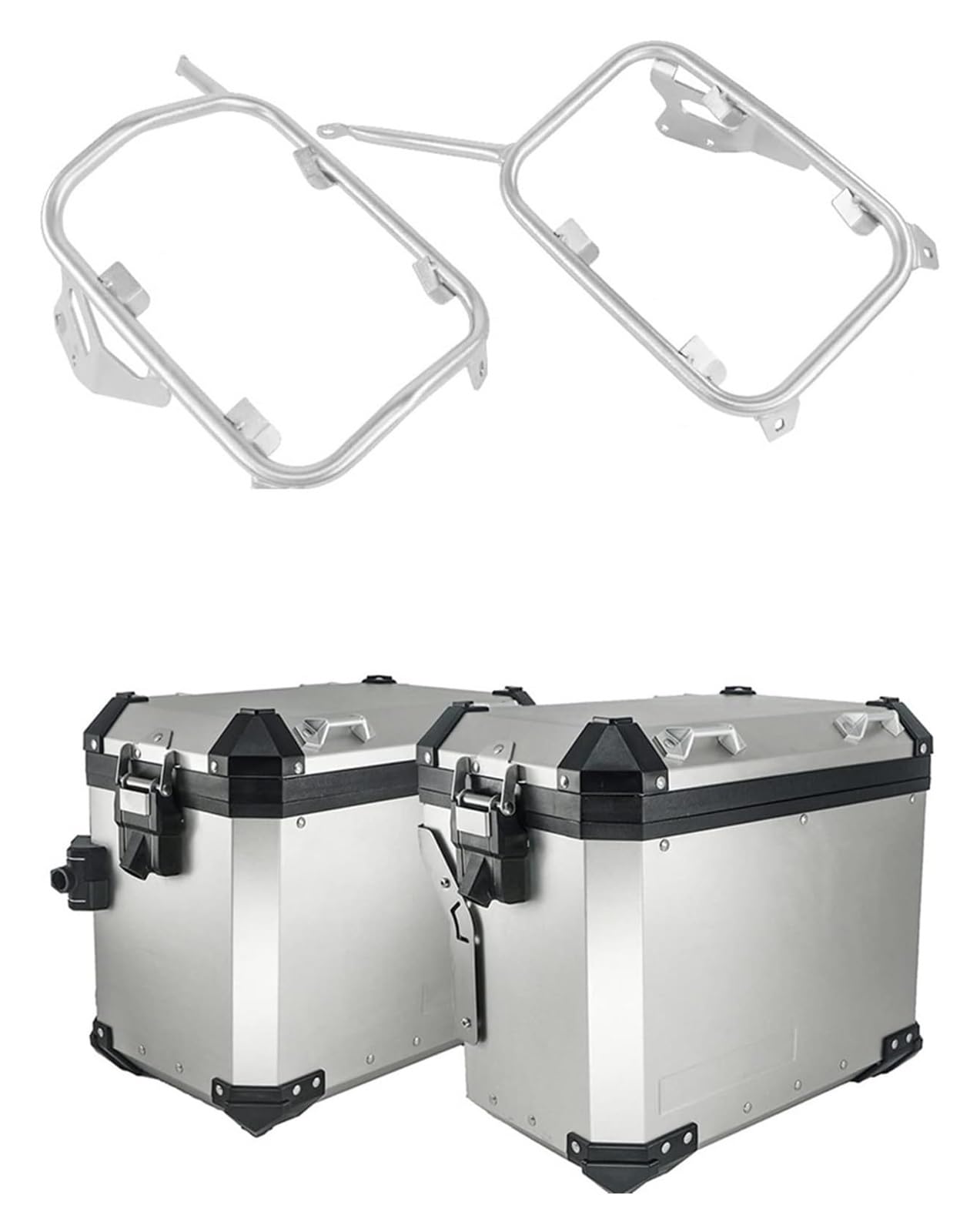 Gepäckträger Für XADV 750 XADV750 2017-2020 Motorradtaschen Topcase Aluminium Satteltaschenträger Gepäckbox Edelstahlhalterung(Panniers Bracket-sl) von ACEBSBGGAP