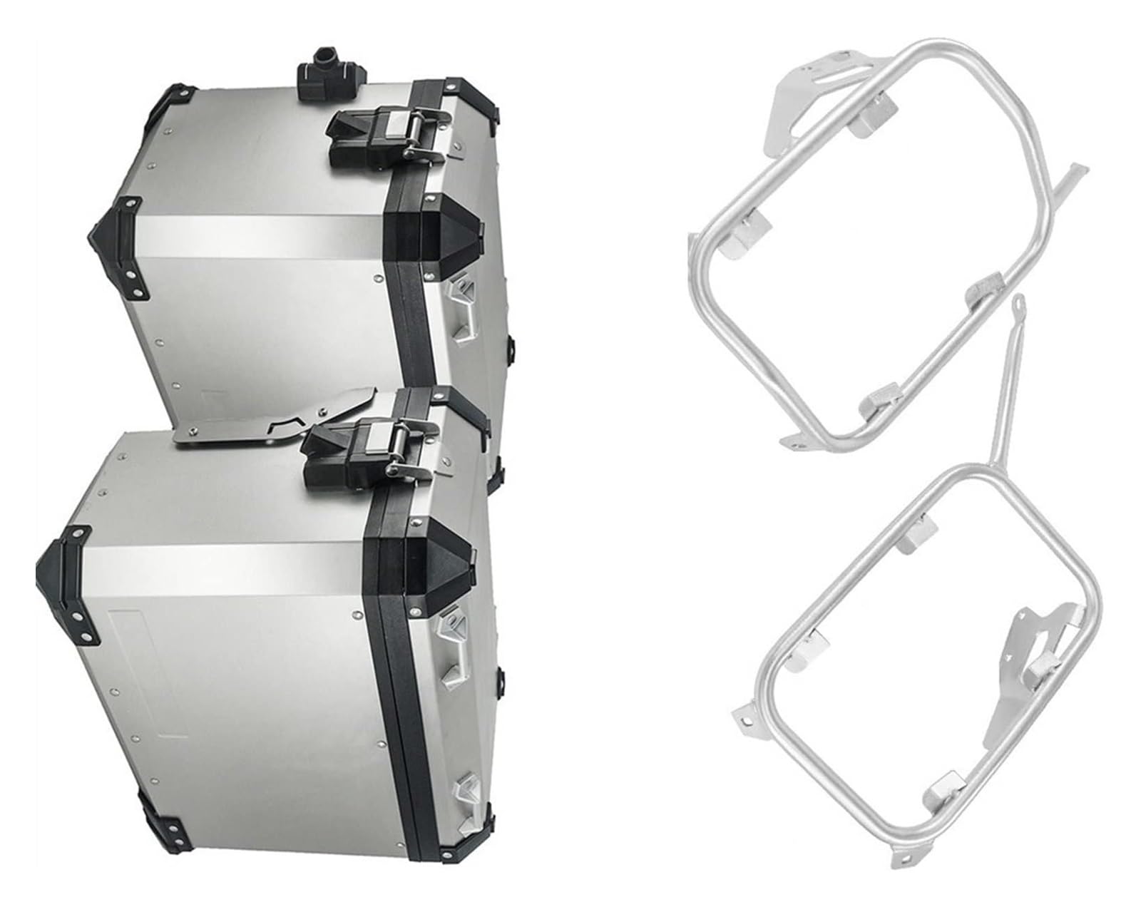 Gepäckträger Für XADV 750 XADV750 2017-2020 Motorradtaschen Topcase Aluminium Satteltaschenträger Gepäckbox Edelstahlhalterung Zubehör(Panniers Bracket-sl) von ACEBSBGGAP