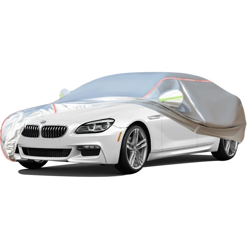 WOLWES Autoabdeckung Geeignet Für 2012-2019 BMW 640 i/i xDrive/Gran Coupé/Gran Turismo,Wasserdichte, Wind-, Regen- Und UV-beständige Autoabdeckung Aus Oxford-Gewebe,Mit Seitentür-Reißverschluss ( Colo von ACHETE