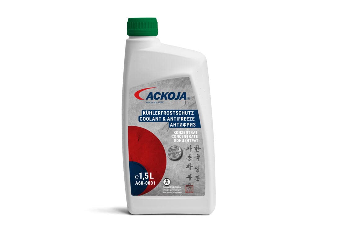 ACKOJA A60-0001 FROSTSCHUTZ KÜHLMITTEL KONZENTRAT 5L GRÜN PASSEND FÜR TOYOTA HONDA ACKOJA A60-0001 FROSTSCHUTZ KÜHLMITTEL KONZENTRAT 5L GRÜN PASSEND FÜR TOYOTA HONDA von ACKOJA