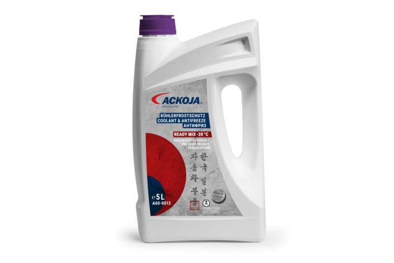 ACKOJA A60-0012 KÜHLMITTEL FROSTSCHUTZ 5 LITER READY FERTIGMIX PASSEND FÜR G13 VIOLETT PASSEND FÜR TOYOTA von ACKOJA
