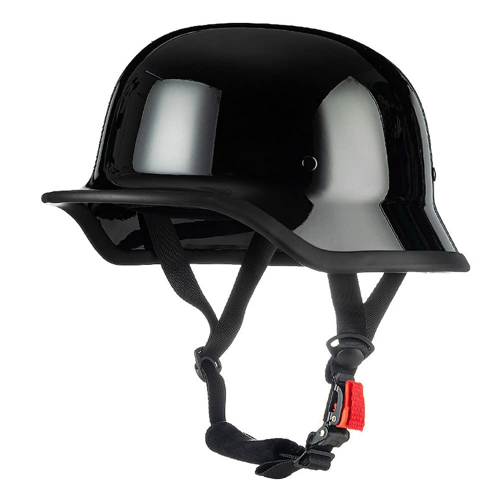 Vintage Deutsche Motorrad Halbhelme mit ECE, Jethelm Retro, Chopper Helm, Scooter-Helm, Fahrradhelm, mit Herausnehmbares Innenfutter und Schnellverschlussschnallen M~XXL 57~64CM Vintage Deutsche Motorrad Halbhelme mit ECE, Jethelm Retro, Chopper Helm, Scooter-Helm, Fahrradhelm, mit Herausnehmbares Innenfutter und Schnellverschlussschnallen M~XXL 57~64CM von ACLFFSHOP