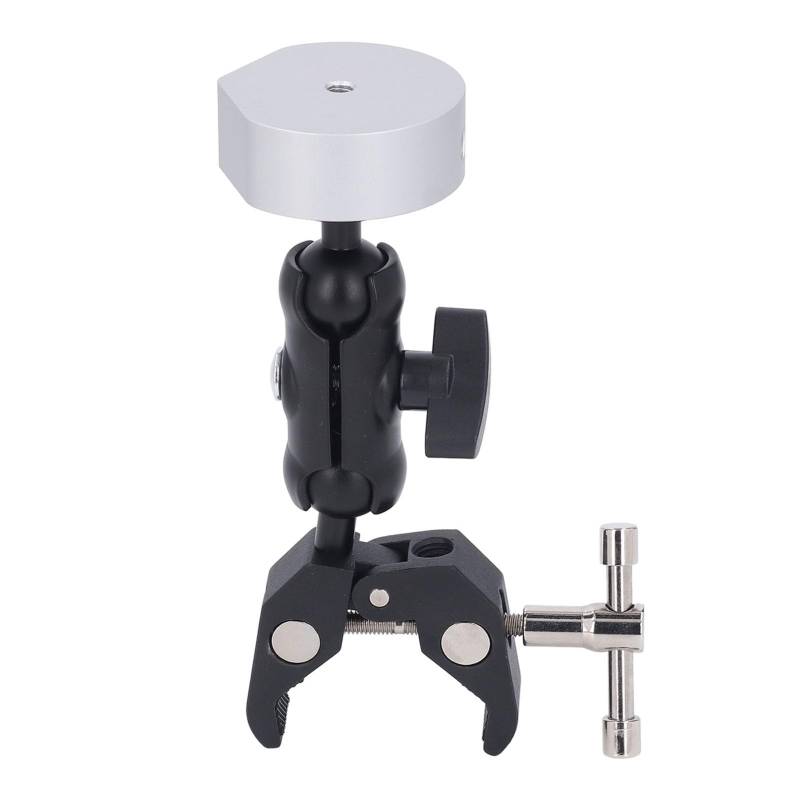 ACOGEDO RV Leiterhalterung für Mini -Satellitenschale - Starke CNC Aluminiumlegierungklemme mit Zwei Kugelkopf, Verstellbarer Winkel für Wohnmobile, Anhänger, Yachten und Autodachrote von ACOGEDO