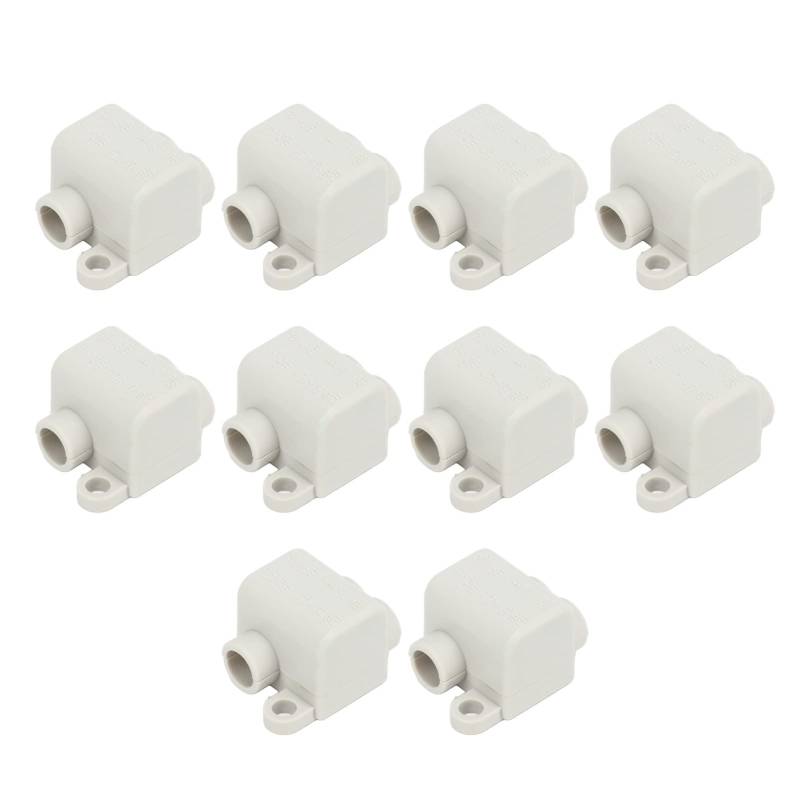Schnelle Steckerkabelklemmeblöcke, 10 PCs 60A 400 V, Inline -Übergang für Elektrische Verkabelung, Kupfer mit Hoher Leitfähigkeit, Flammschutzmittel, Vielseitig für Decke, Schalter und von ACOGEDO