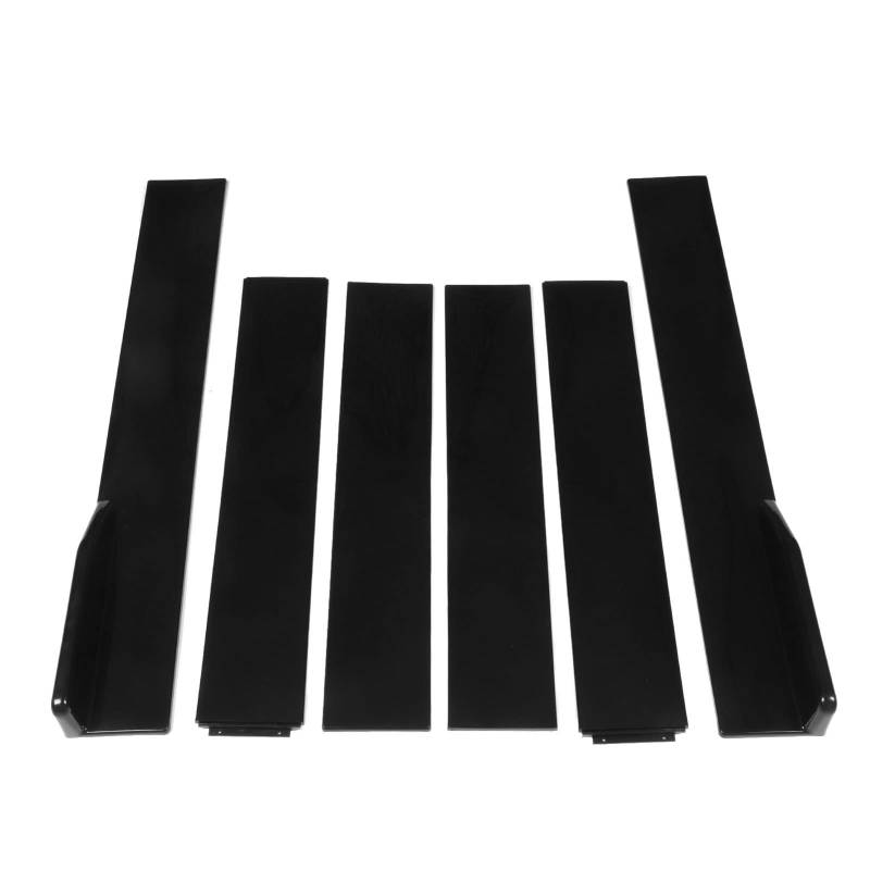 Universeller Seitenrock ABS Schwarz Biegsame Anti -Scratch -Außen Untere Seite Untere Seite für Automobile Einstellbare Länge, Glänzende Finish, Einfache Installation von ACOGEDO