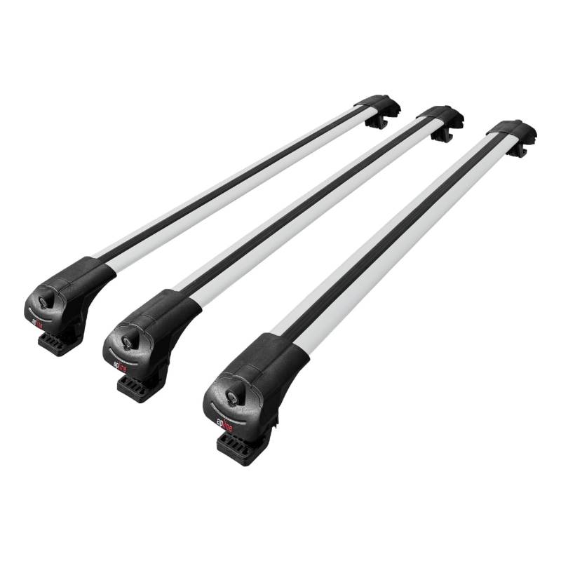 ACPA AUTO Kompatibel mit Nissan Pathfinder 3 (R51) 2004-2012 ACE-1 Relingträger Dachträger Auto Gepäckträger Grau Aluminium 3 Stangen von ACPA AUTO