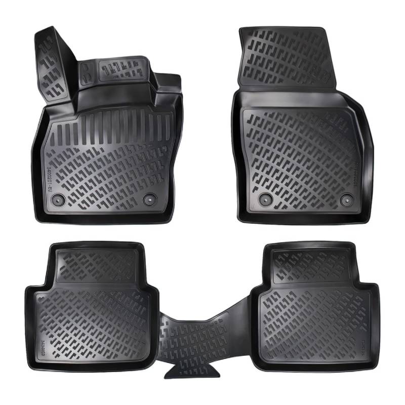 ACPA AUTO Kompatibel mit Skoda Kamiq 2019-2025 4D Gummimatten Schwarz von ACPA AUTO