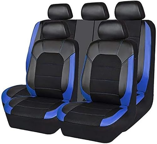 ACRUZ 9 Stück Auto Sitzbezüge für VW T-ROC (2020-2022), Schonbezüge Vorne Hinten Auto-Schonbezüge Leder Wasserdicht Sitzschoner,A-Blue von ACRUZ