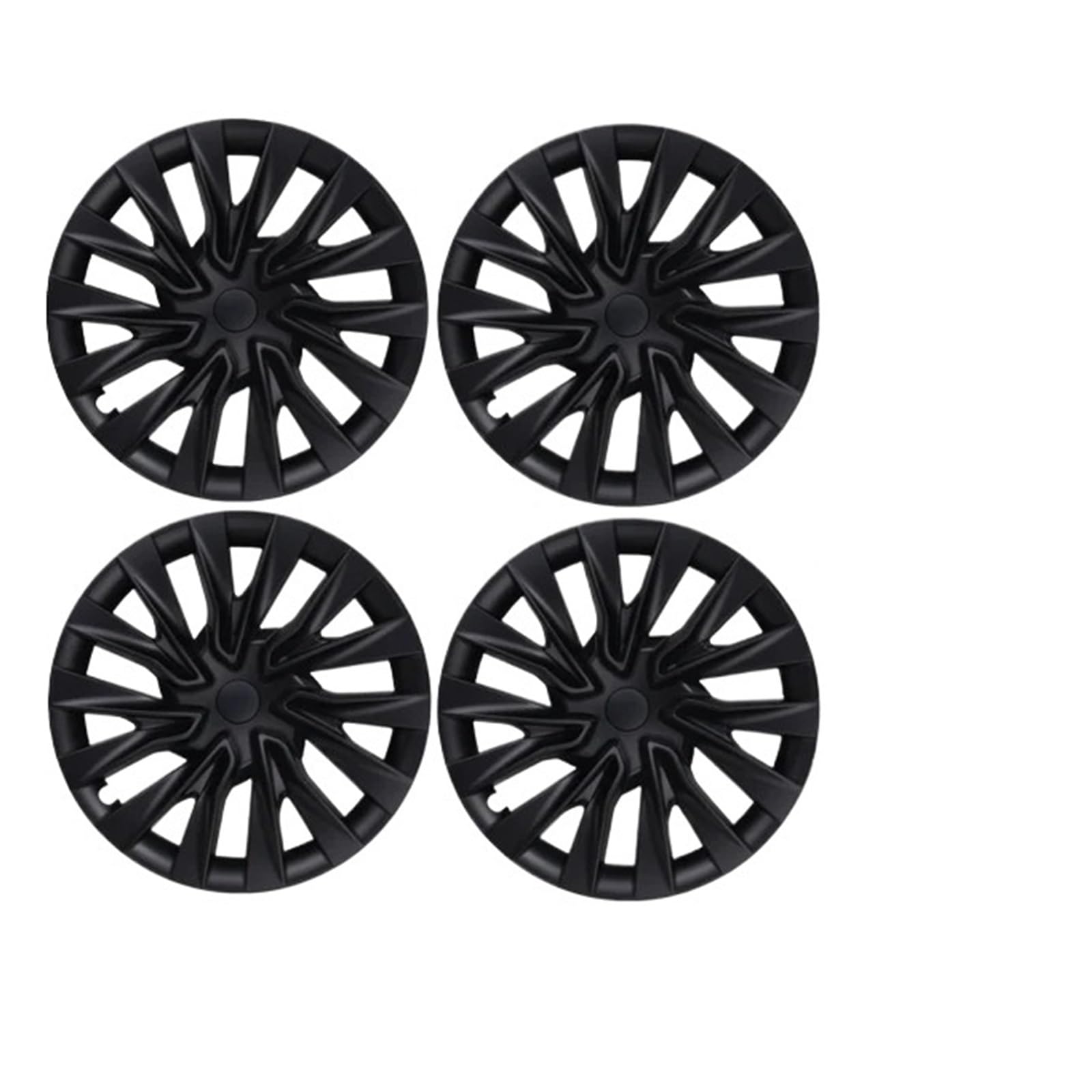 ACSGASCA 4PCS 18-Zoll-Radabdeckung, kompatibel mit Tesla Model 3 Highland 2024 Nabenkappen Performance Ersatzradkappe Vollrandabdeckung Zubehör (Matte Black) von ACSGASCA