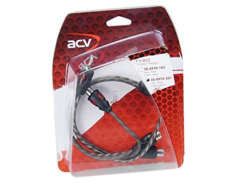 ACV – 1 Paar Kabel Tyro y-RCA Linie wirtschaftlichen, 1 männlich/weiblich 0,3 m 2 von ACV