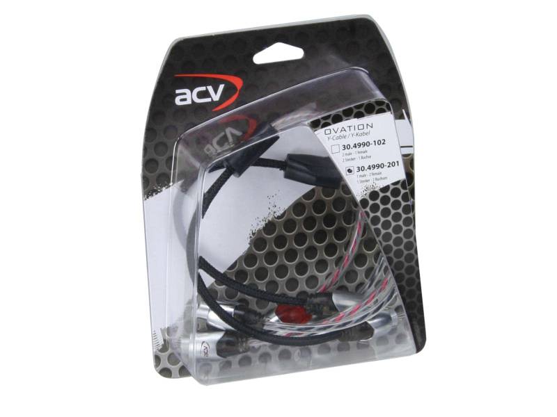 ACV 30.4990-201 Cinch Y-Adapter 1 Stecker - 2 Buchsen 30cm von ACV