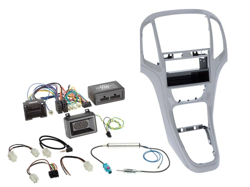 Astra Komplett Kit 1-DIN Platin Silber von ACV