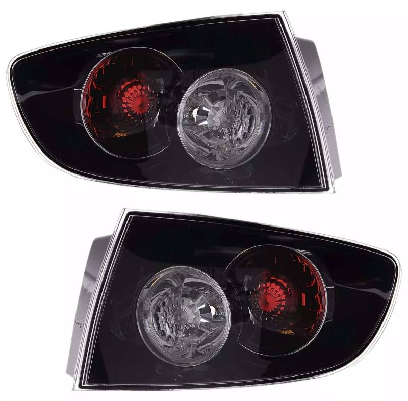 Rückleuchten Heckleuchten Schwarz LINKS + RECHTS für Mazda 3 BK 10/2003 - 5/2009 von AD TUNING GmbH & Co. KG