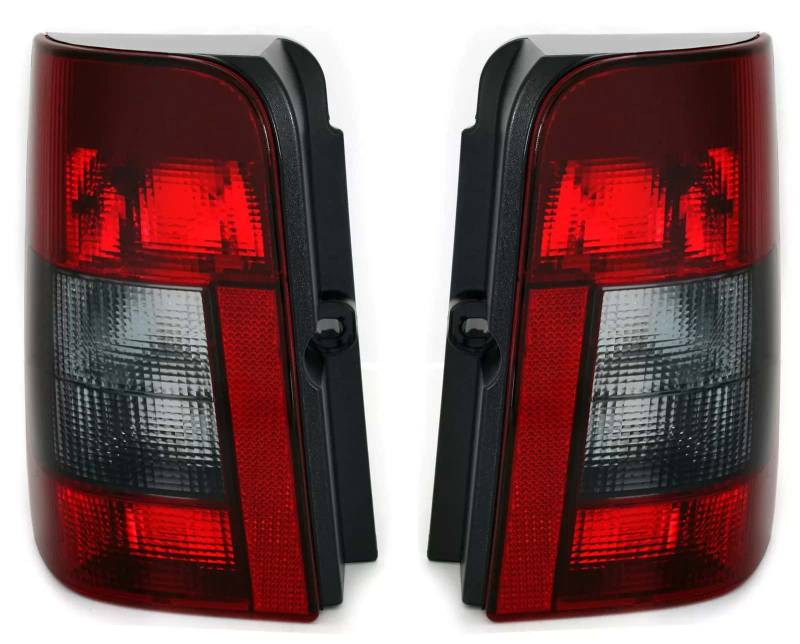 Rückleuchten Heckleuchten Smoke LINKS + RECHTS für Citroen Berlingo M MF / Peugeot Partner 5F mit zweiteilige Klappe von AD TUNING GmbH & Co. KG