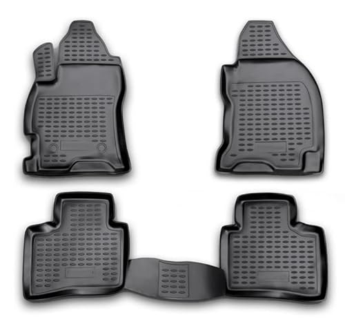 AD Tuning FM13017 Passform Gummifußmatten für Ford Mondeo MK3, Schwarz, 5 Teilig von AD Tuning