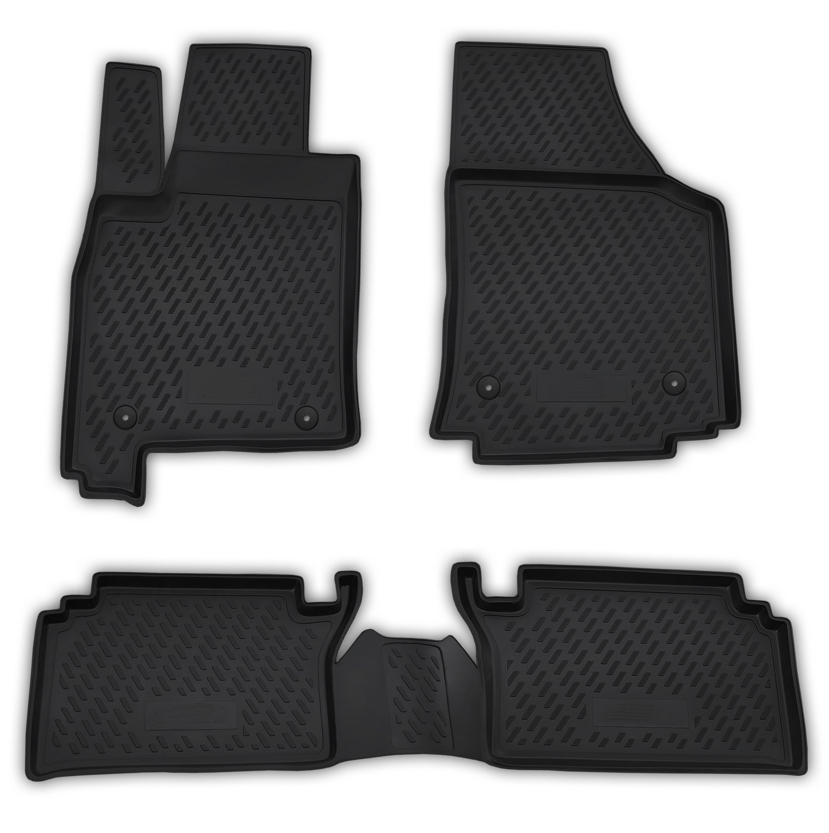 AD Tuning FM17003 Passform Gummifußmatten (4-teilig), schwarz von AD Tuning GmbH & Co. KG