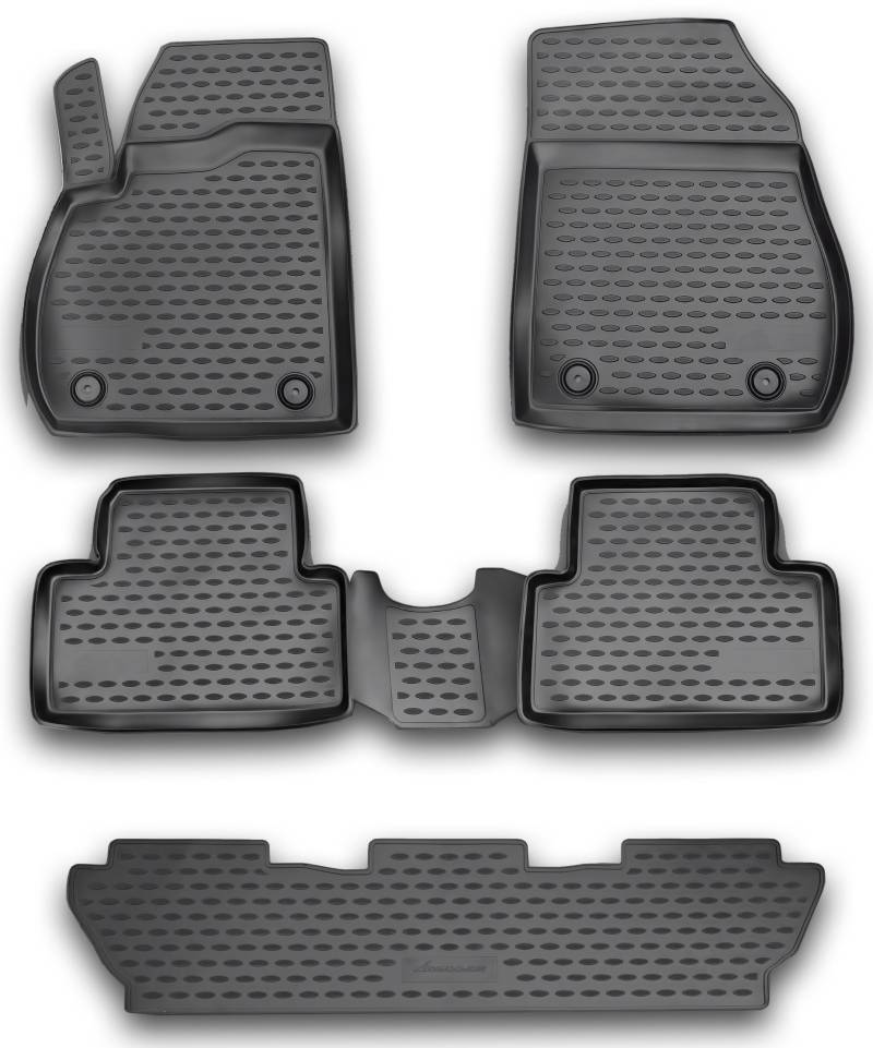 AD Tuning FM17005 Passform Gummifußmatten (5-teilig), schwarz von AD Tuning GmbH & Co. KG