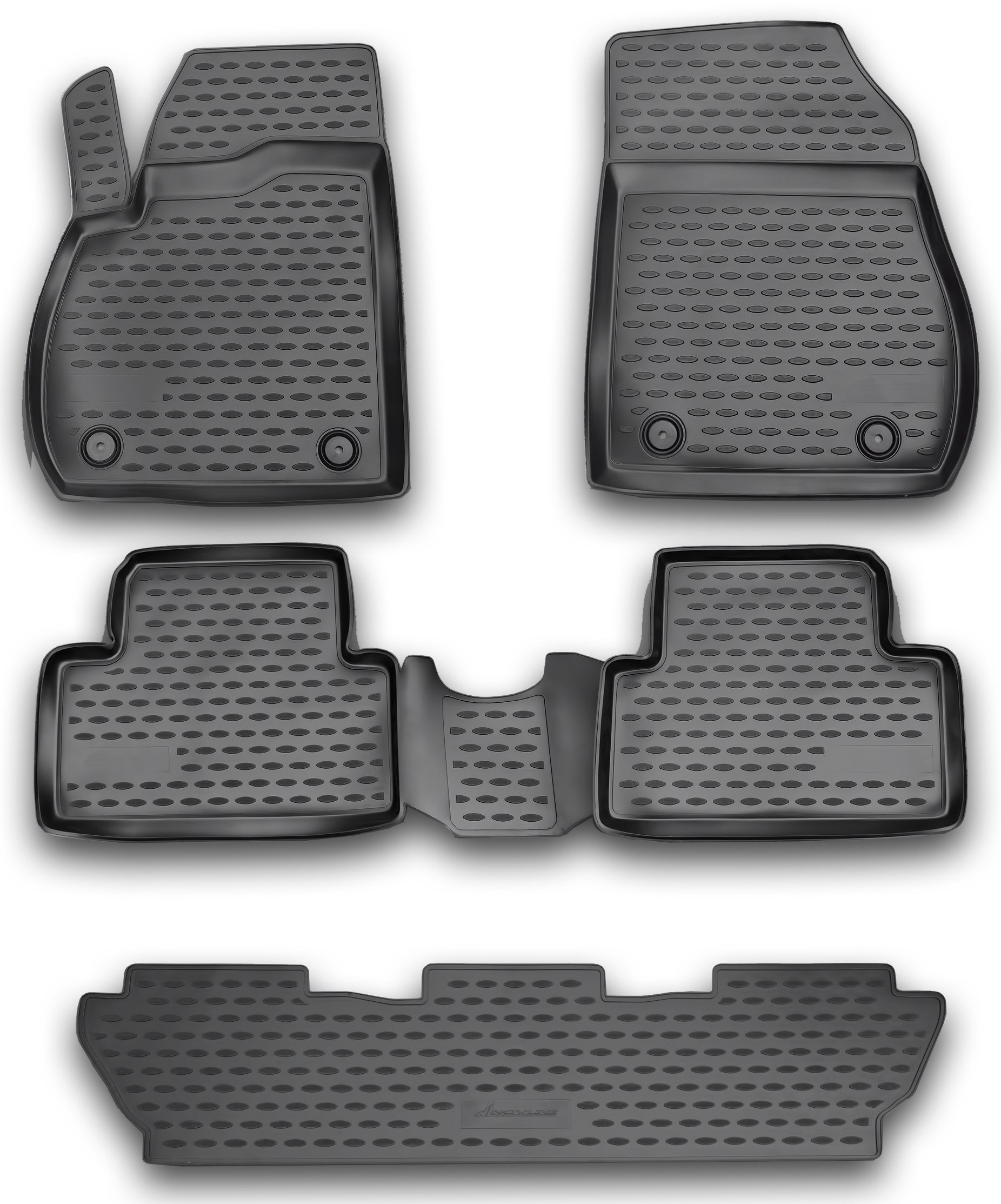 AD Tuning FM17005 Passform Gummifußmatten (5-teilig), schwarz von AD Tuning GmbH & Co. KG