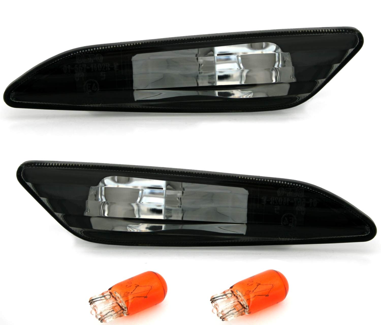 Depo Seitenblinker Set in Klarglas Schwarz Blinker von AD Tuning GmbH & Co. KG