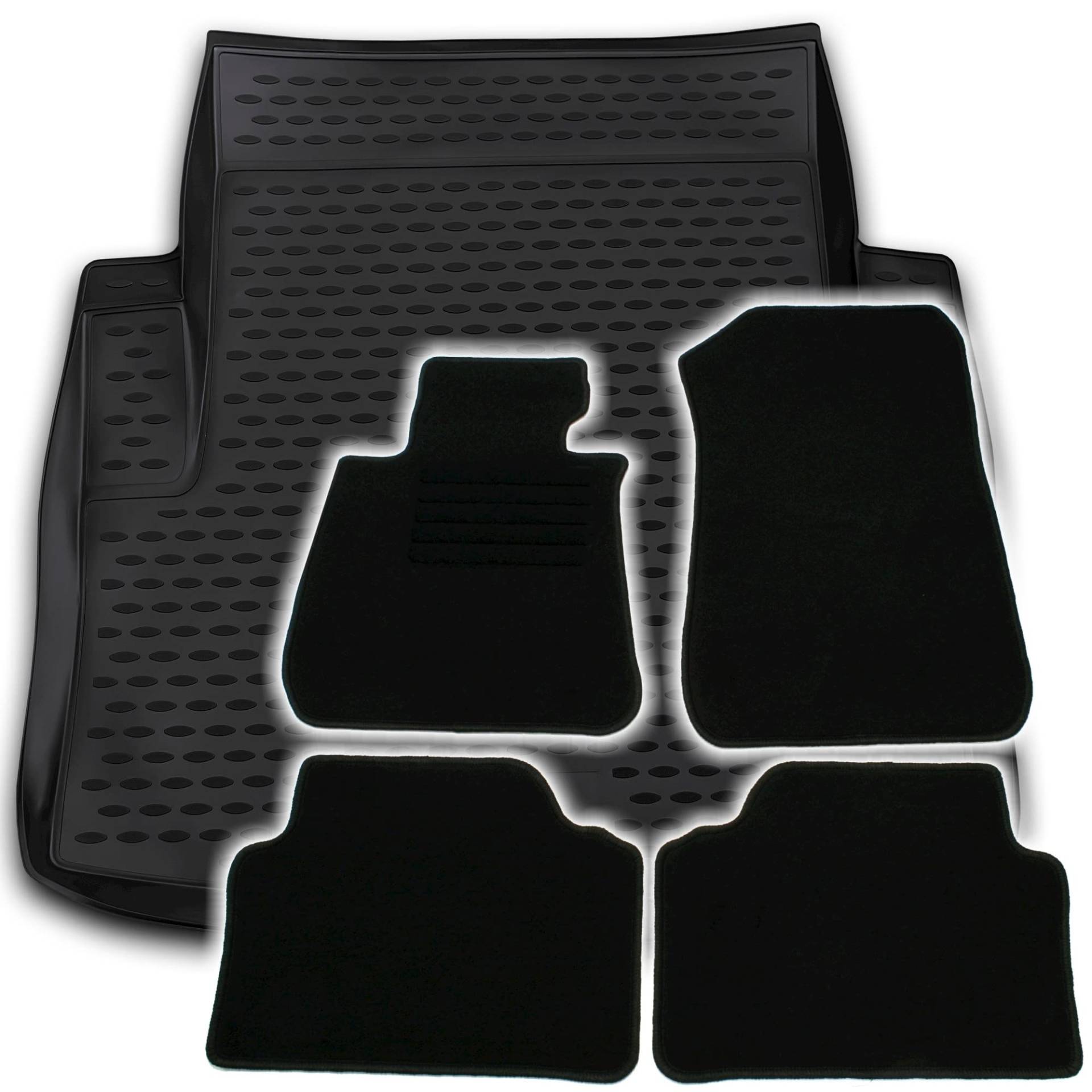 AD Tuning TM12004+HG10225 Gummi Kofferraumwanne Velours Fußmatten Set AD Tuning TM12004+HG10225 Gummi Kofferraumwanne Velours Fußmatten Set von AD Tuning GmbH & Co. KG