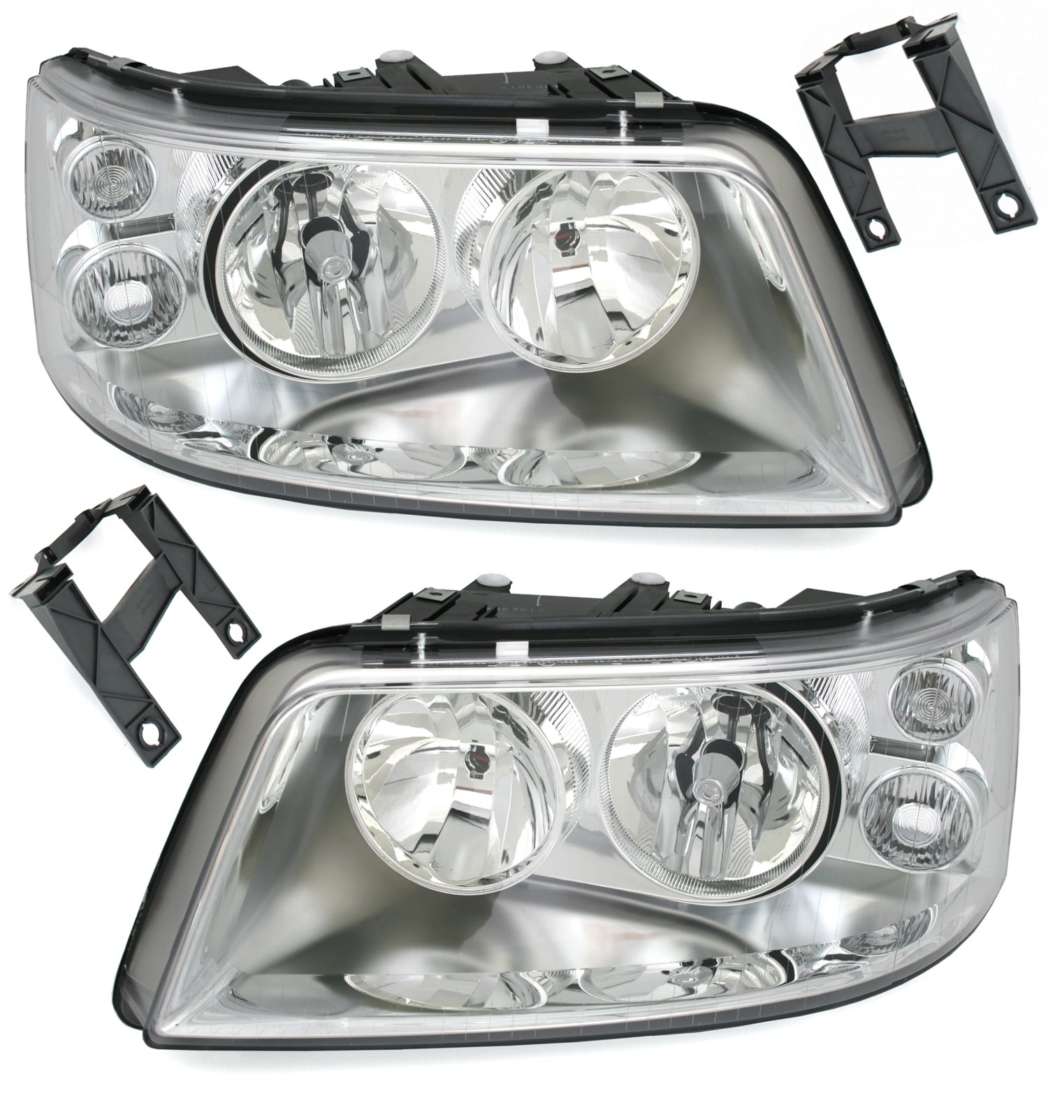 Depo Doppellinsen-Scheinwerfer Set Klarglas Chrom inkl. Stellmotoren + Halter Depo Doppellinsen-Scheinwerfer Set Klarglas Chrom inkl. Stellmotoren + Halter von AD Tuning GmbH & Co. KG