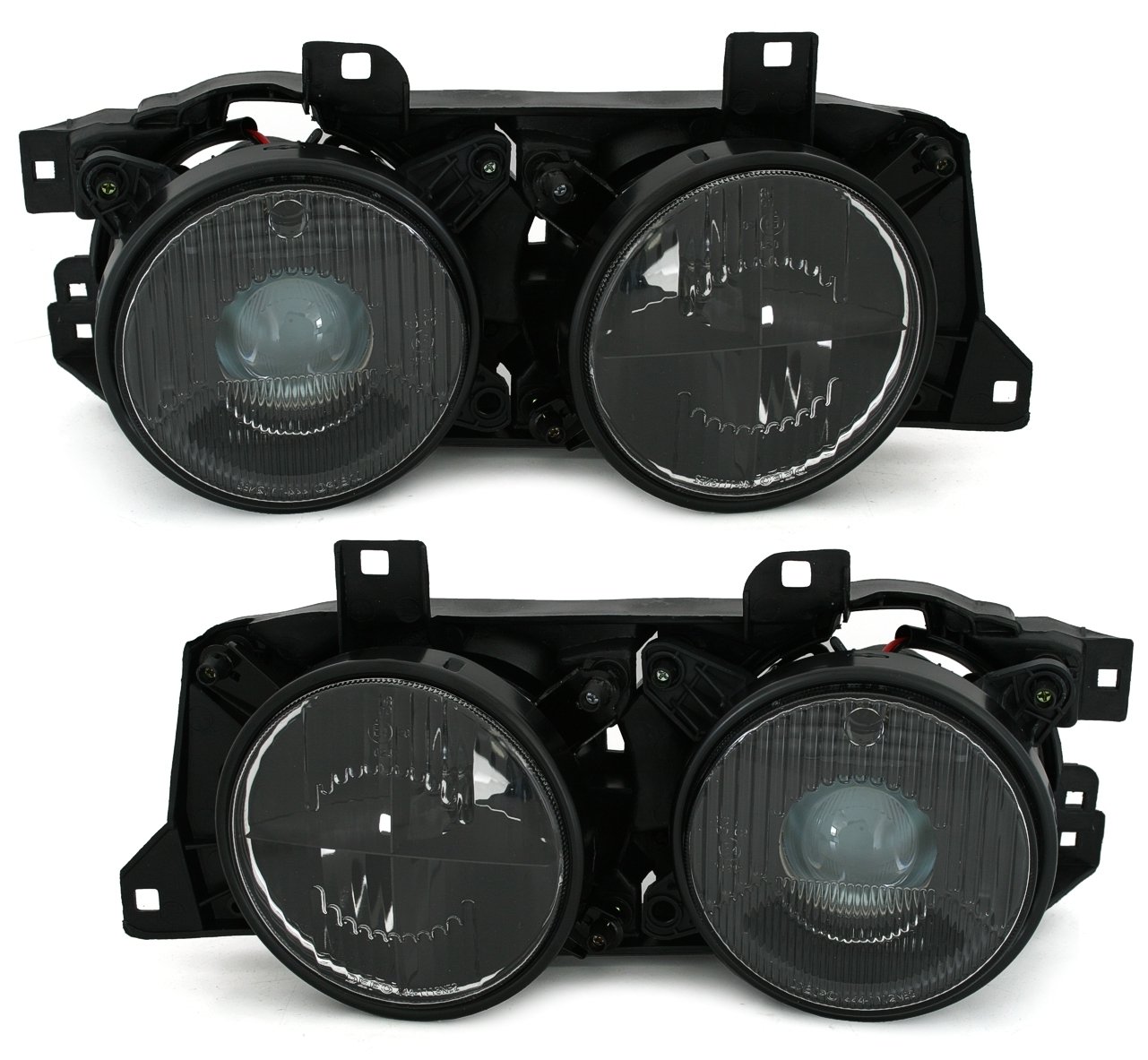 Depo Halogen Scheinwerfer Set in Schwarz mit Fadenkreuz Depo Halogen Scheinwerfer Set in Schwarz mit Fadenkreuz von AD Tuning GmbH & Co. KG