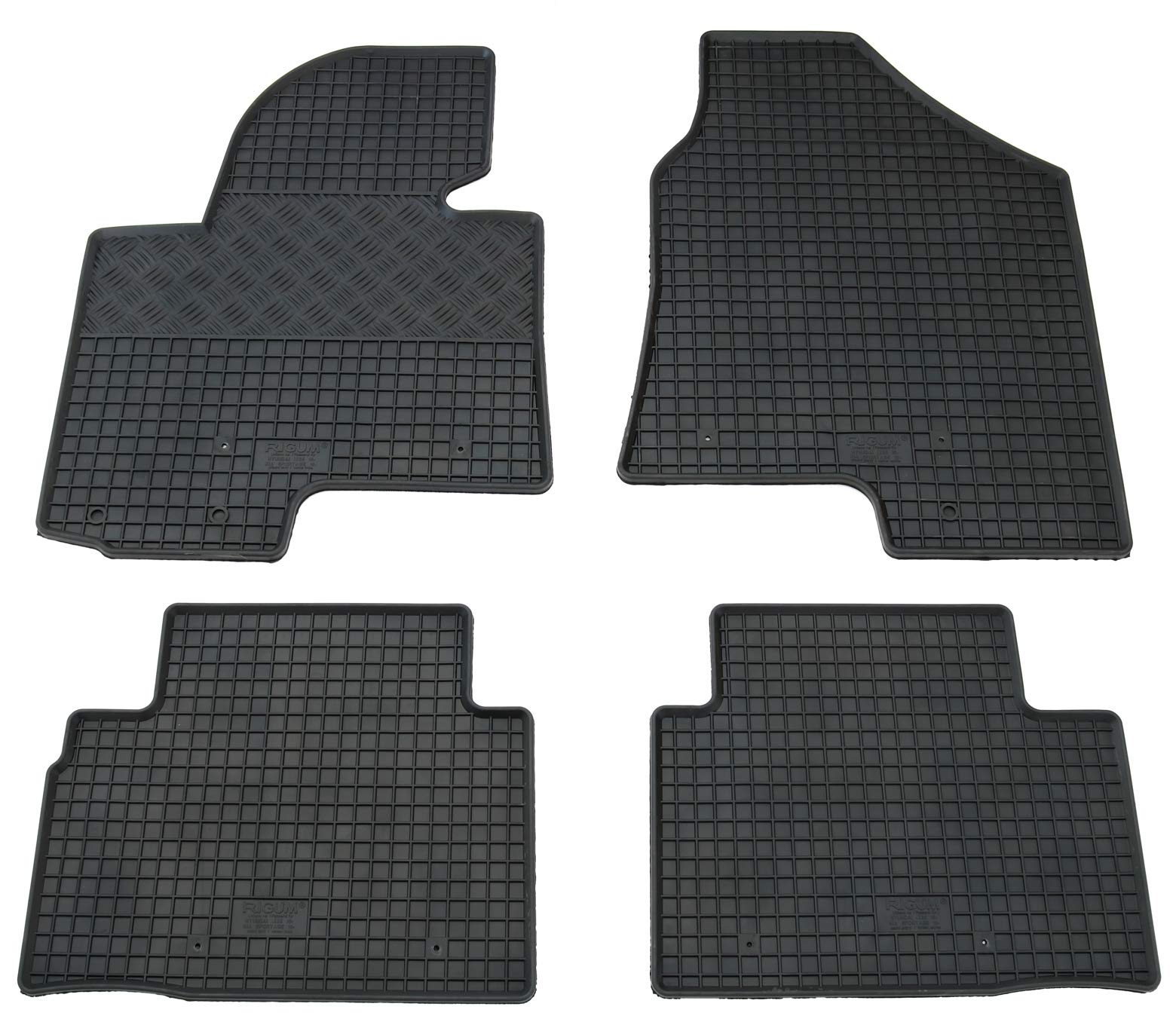 Gummi Fußmatten Set, 4teilig, Gummifußmatten Gummimatten Matten Gummi Fußmatten Set, 4teilig, Gummifußmatten Gummimatten Matten von AD Tuning GmbH & Co. KG