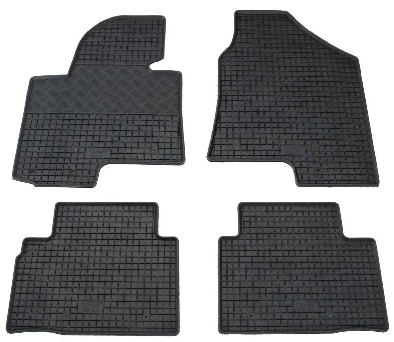 Gummi Fußmatten Set, 4teilig, Gummifußmatten Gummimatten Matten von AD Tuning GmbH & Co. KG