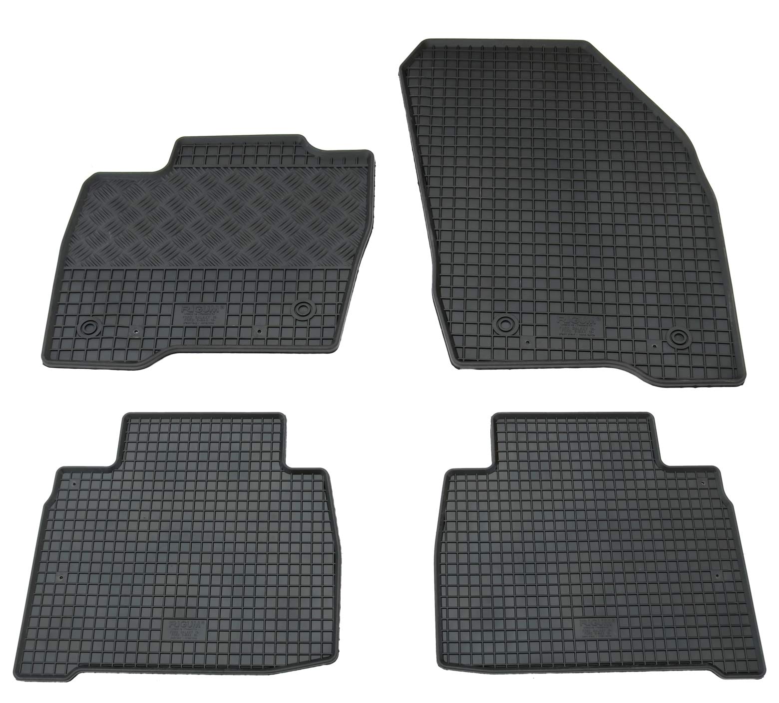 Gummi Fußmatten Set, 4teilig, Gummifußmatten Gummimatten Matten Gummi Fußmatten Set, 4teilig, Gummifußmatten Gummimatten Matten von AD Tuning GmbH & Co. KG