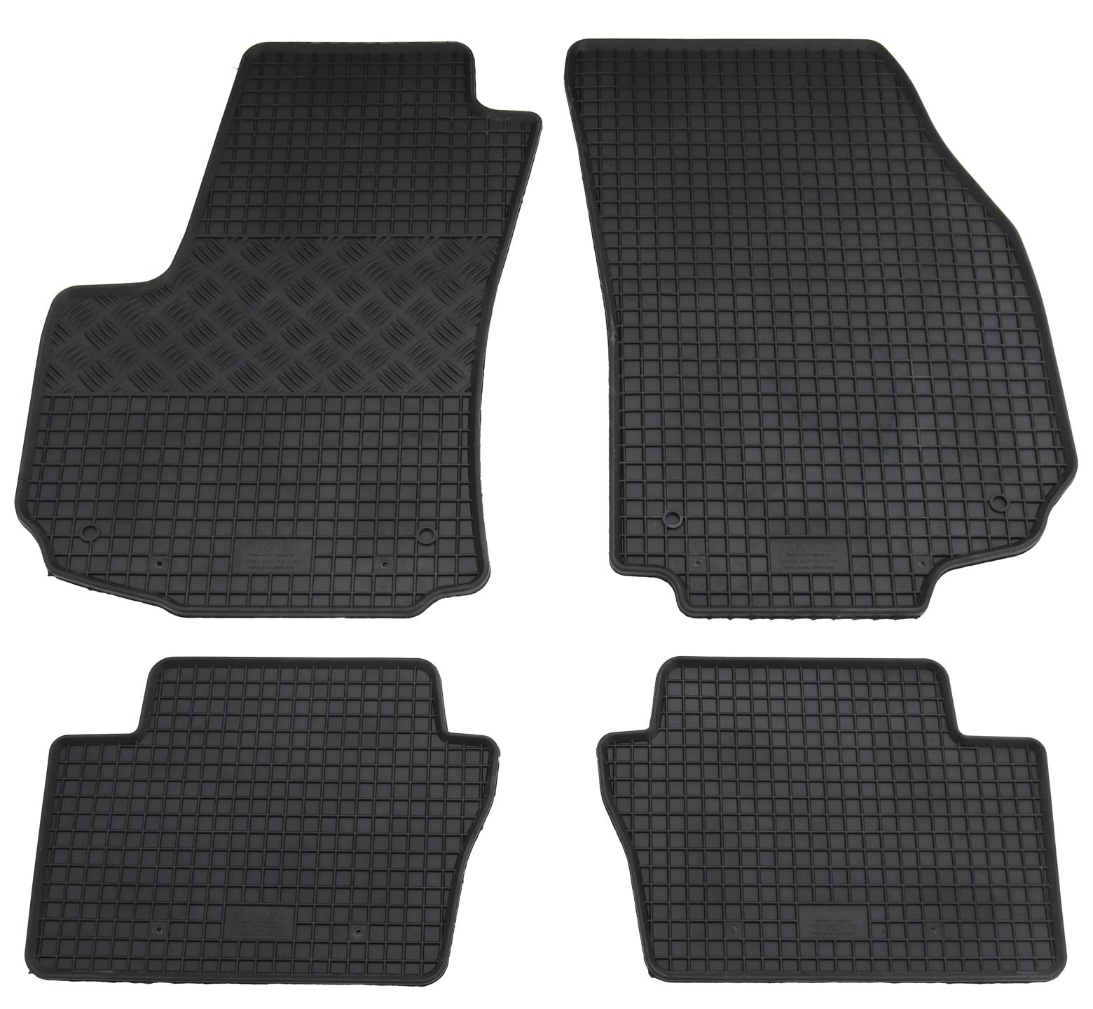 Gummi Fußmatten Set, 4teilig, Gummifußmatten Gummimatten Matten Gummi Fußmatten Set, 4teilig, Gummifußmatten Gummimatten Matten von AD Tuning GmbH & Co. KG